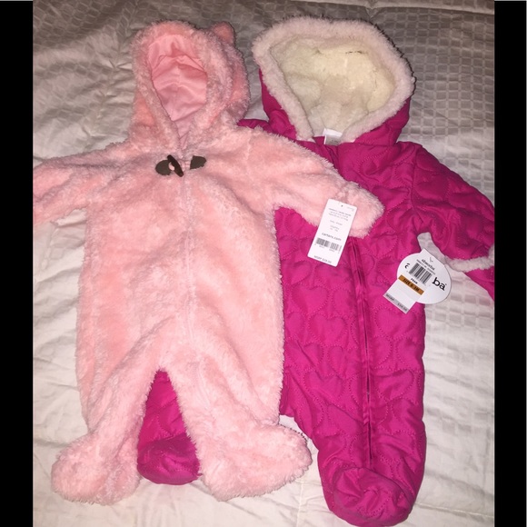 Absorba Other - Lot bundle 2 newborn snowsuits super cute cozy 💕